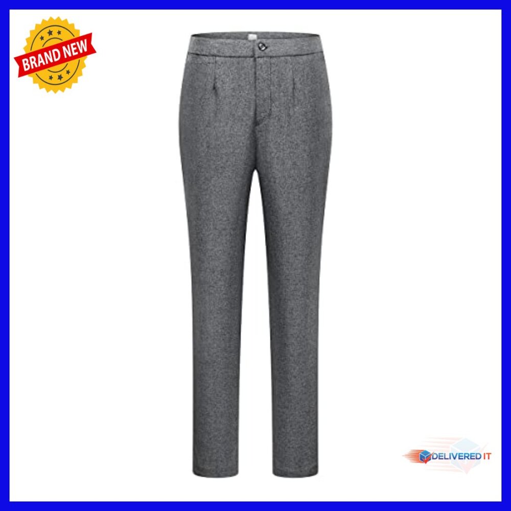 Slim Fit Blazer Pantsuit Set for Office Work Business Professional Attire - Picture 4 of 7